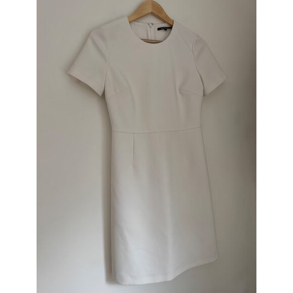 Kobi Halperin Classic Sheath Mini Dress in White, Sz 4 - Picture 10 of 13